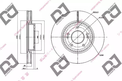 Тормозной диск DJ PARTS BD1367